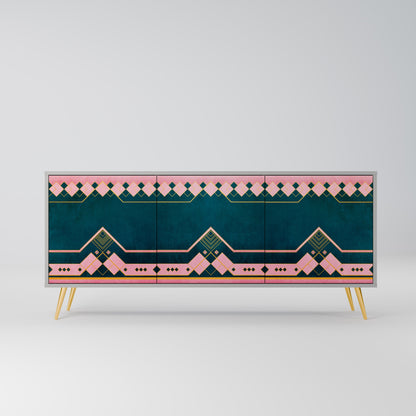Credenza a 3 ante ROYAL COMPOSITION in finitura grigia