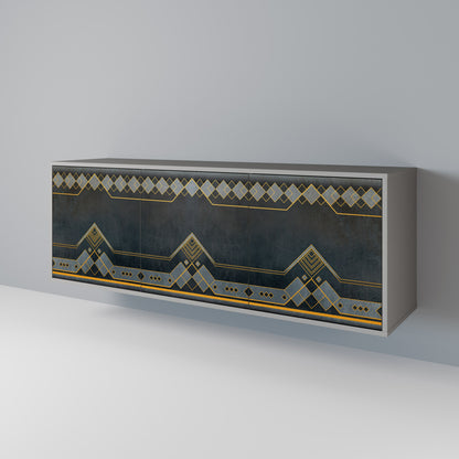 Credenza a 3 ante ROYAL ORDINARINESS in finitura grigia