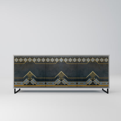 Credenza a 3 ante ROYAL ORDINARINESS in finitura grigia