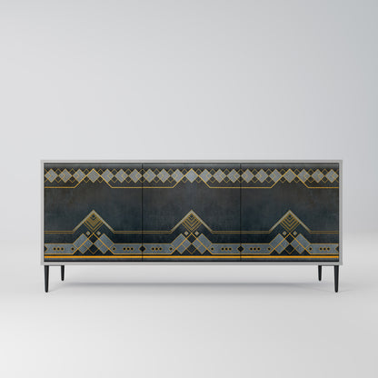 Credenza a 3 ante ROYAL ORDINARINESS in finitura grigia