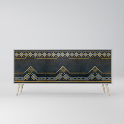 Credenza a 3 ante ROYAL ORDINARINESS in finitura grigia