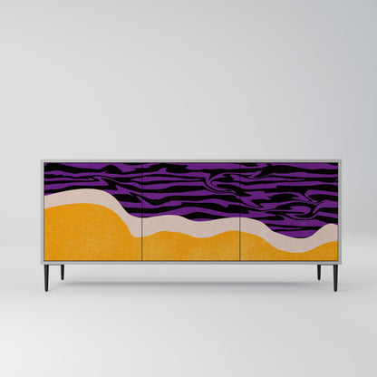 INDEPENDENT BORDER 3-Door Sideboard in Grey Finish