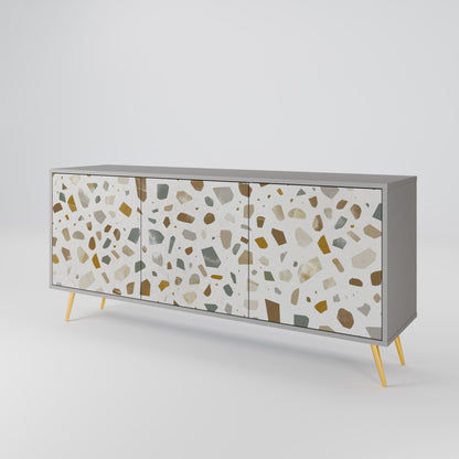 PIECES OF TOMORROW 3-Door Sideboard in Grey Finish