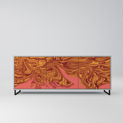 FLOATING THOUGHTS 3-Door Sideboard in Grey Finish