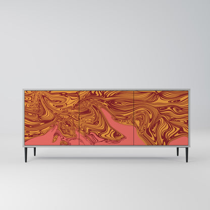 FLOATING THOUGHTS 3-Door Sideboard in Grey Finish