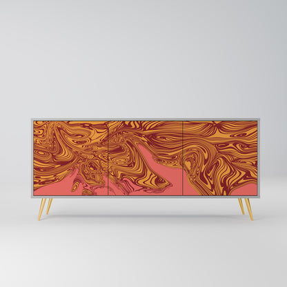 FLOATING THOUGHTS 3-Door Sideboard in Grey Finish
