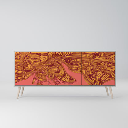FLOATING THOUGHTS 3-Door Sideboard in Grey Finish