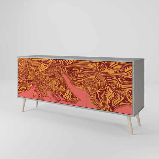 FLOATING THOUGHTS 3-Door Sideboard in Grey Finish
