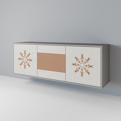 DAILY HARMONY 3-Door Sideboard in Grey Finish