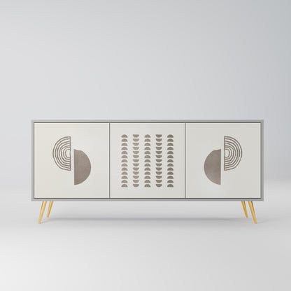 HARMONY ESSENCE 3-Door Sideboard in Grey Finish