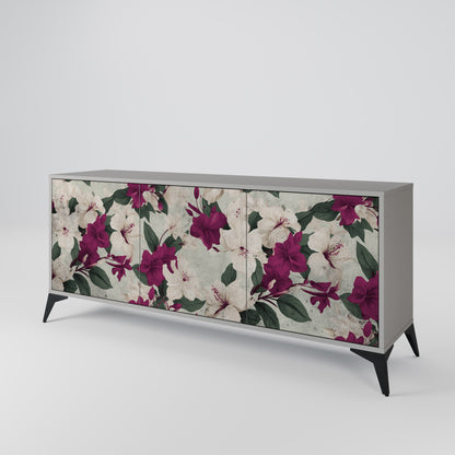 FLOWERET DREAM 3-Door Sideboard in Grey Finish