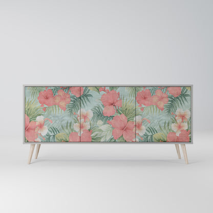 HAWAIIAN SPIRIT 3-Door Sideboard in Grey Finish