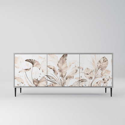 WILD TENDERNESS 3-Door Sideboard in Grey Finish