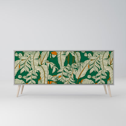 VERDANT PLEASURES 3-Door Sideboard in Grey Finish