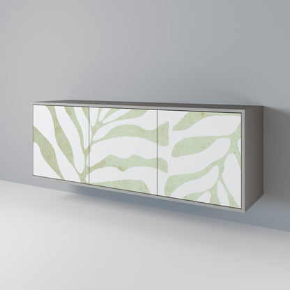 Credenza BOTANICAL SPARK a 3 ante in finitura grigia