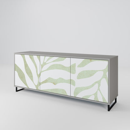 Credenza BOTANICAL SPARK a 3 ante in finitura grigia