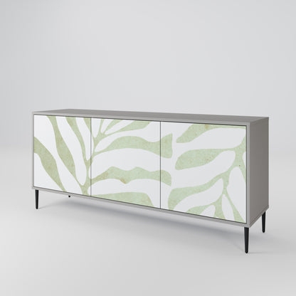 Credenza BOTANICAL SPARK a 3 ante in finitura grigia