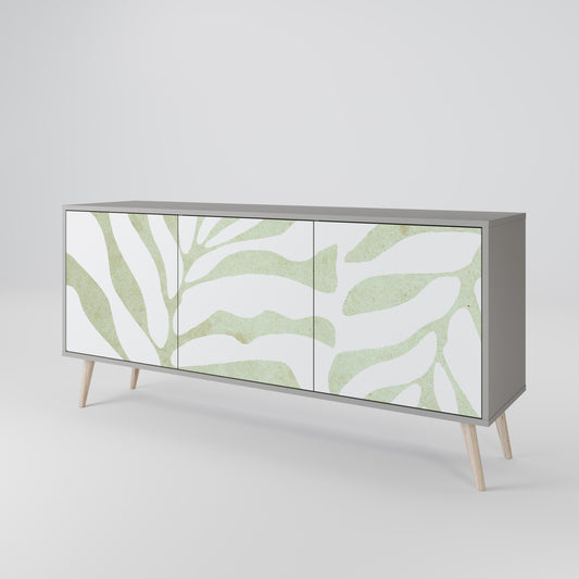 Credenza BOTANICAL SPARK a 3 ante in finitura grigia
