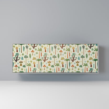 PALM SPRING 3-Door Sideboard in Grey Finish