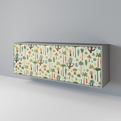 PALM SPRING 3-Door Sideboard in Grey Finish