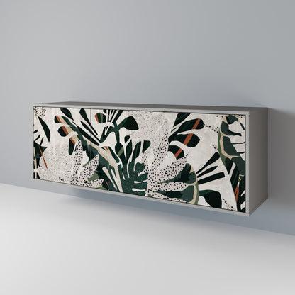 VERDURE FORMATION 3-Door Sideboard in Grey Finish