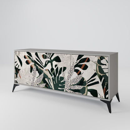 VERDURE FORMATION 3-Door Sideboard in Grey Finish