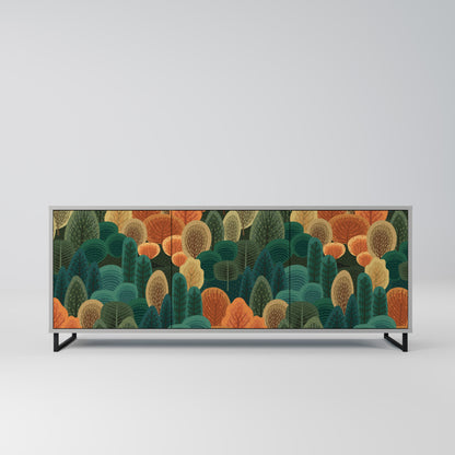 Credenza a 3 ante AUTUMN KALEIDOSCOPE in finitura grigia