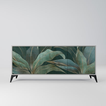 Credenza a 3 ante ROYAL GREEN in finitura grigia