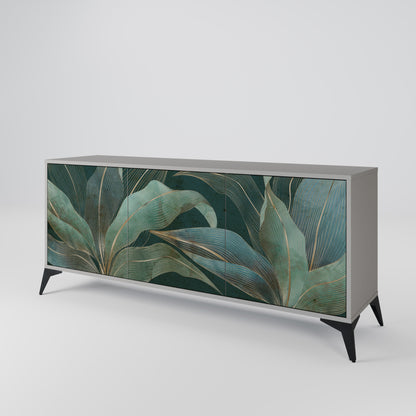 Credenza a 3 ante ROYAL GREEN in finitura grigia