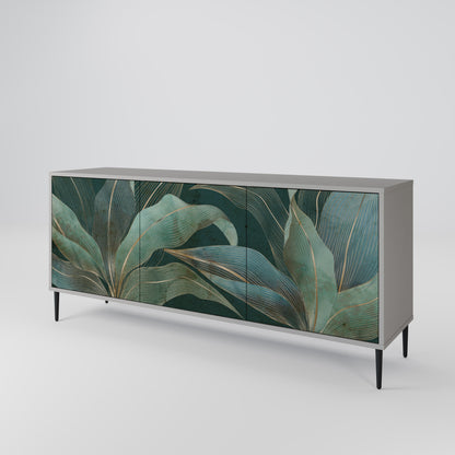 Credenza a 3 ante ROYAL GREEN in finitura grigia