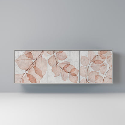 Credenza AUTUMN FRAGILITÀ a 3 ante in finitura grigia