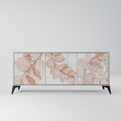Credenza AUTUMN FRAGILITÀ a 3 ante in finitura grigia