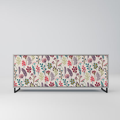 Credenza a 3 ante AUTUMN SUNDRIES in finitura grigia