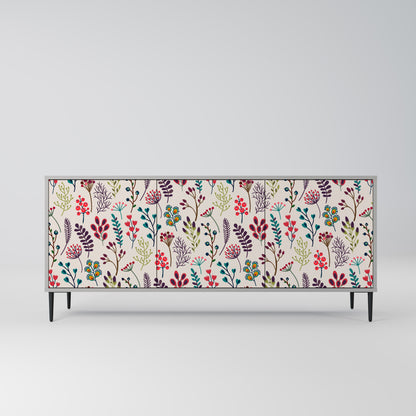 Credenza a 3 ante AUTUMN SUNDRIES in finitura grigia