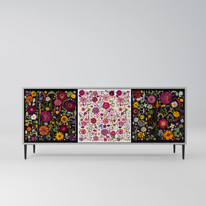 DAYNITE GARDEN 3-Door Sideboard in Grey Finish