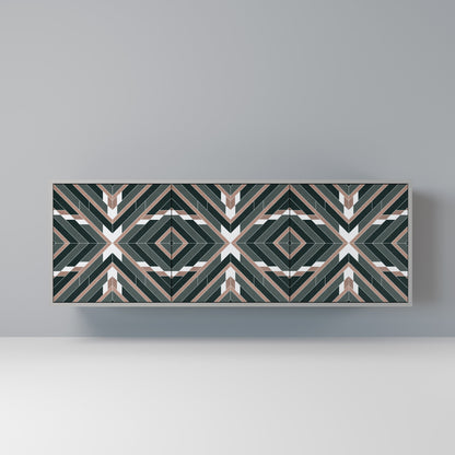 DIMENSION DELIGHTS 3-Door Sideboard in Grey Finish