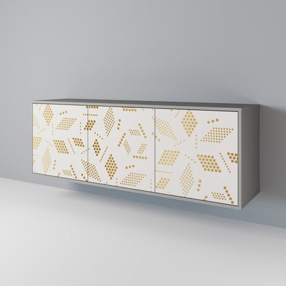 Credenza SPOTTED DAZE a 3 ante in finitura grigia
