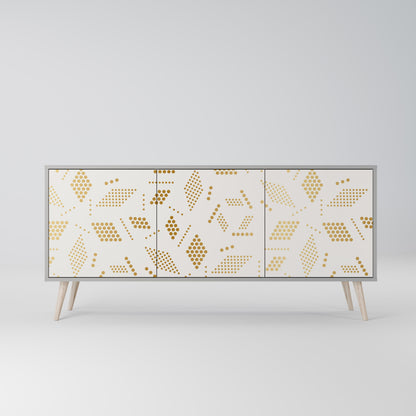 Credenza SPOTTED DAZE a 3 ante in finitura grigia