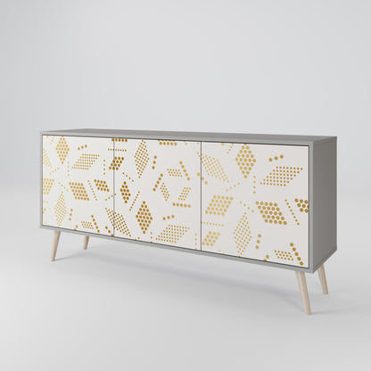Credenza SPOTTED DAZE a 3 ante in finitura grigia