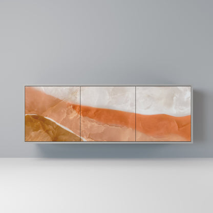 Credenza a 3 ante SANDHILLS SPLENDOUR in finitura grigia
