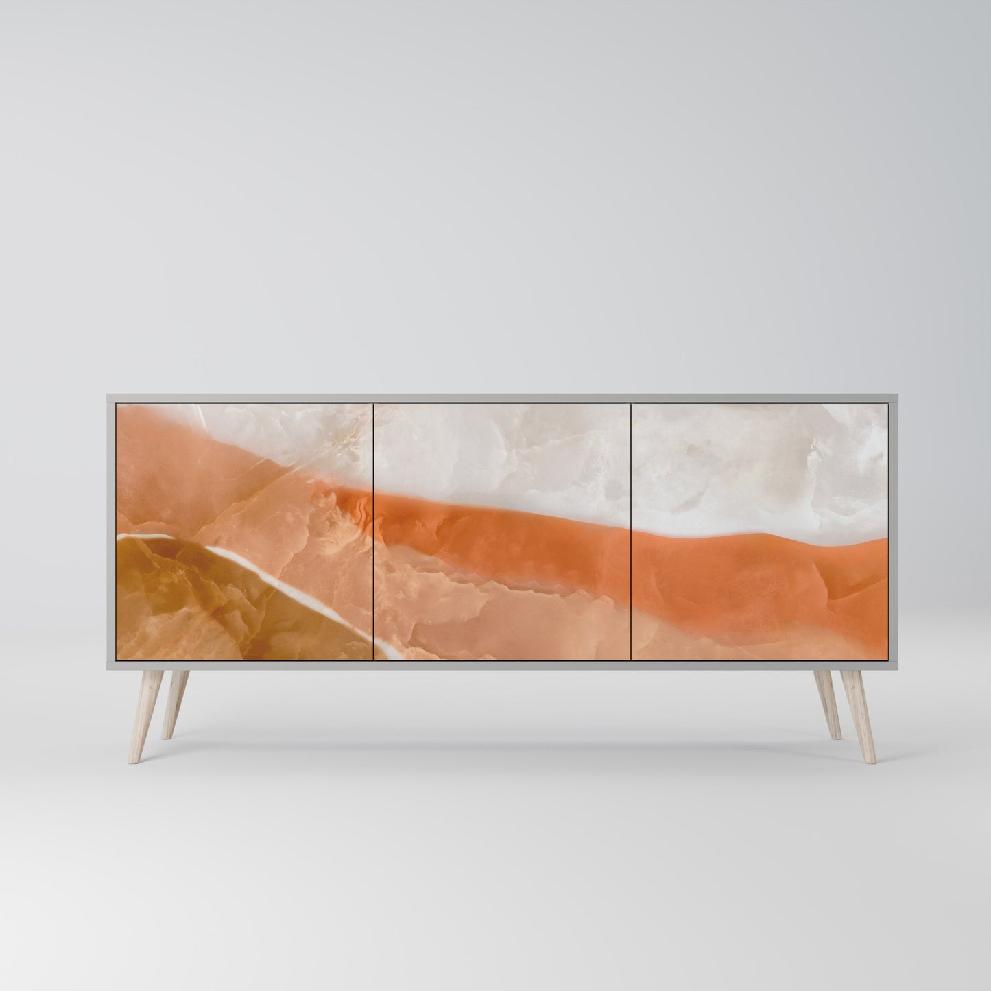 Credenza a 3 ante SANDHILLS SPLENDOUR in finitura grigia