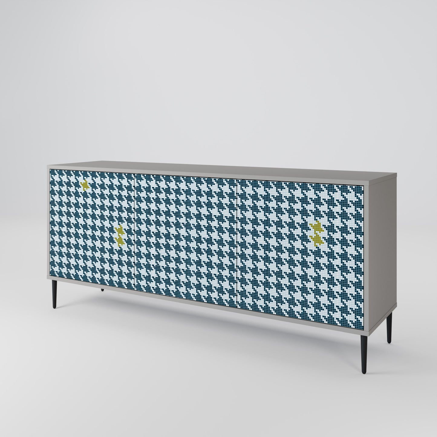 OUT OF CONTEXT 3-Door Sideboard in Grey Finish