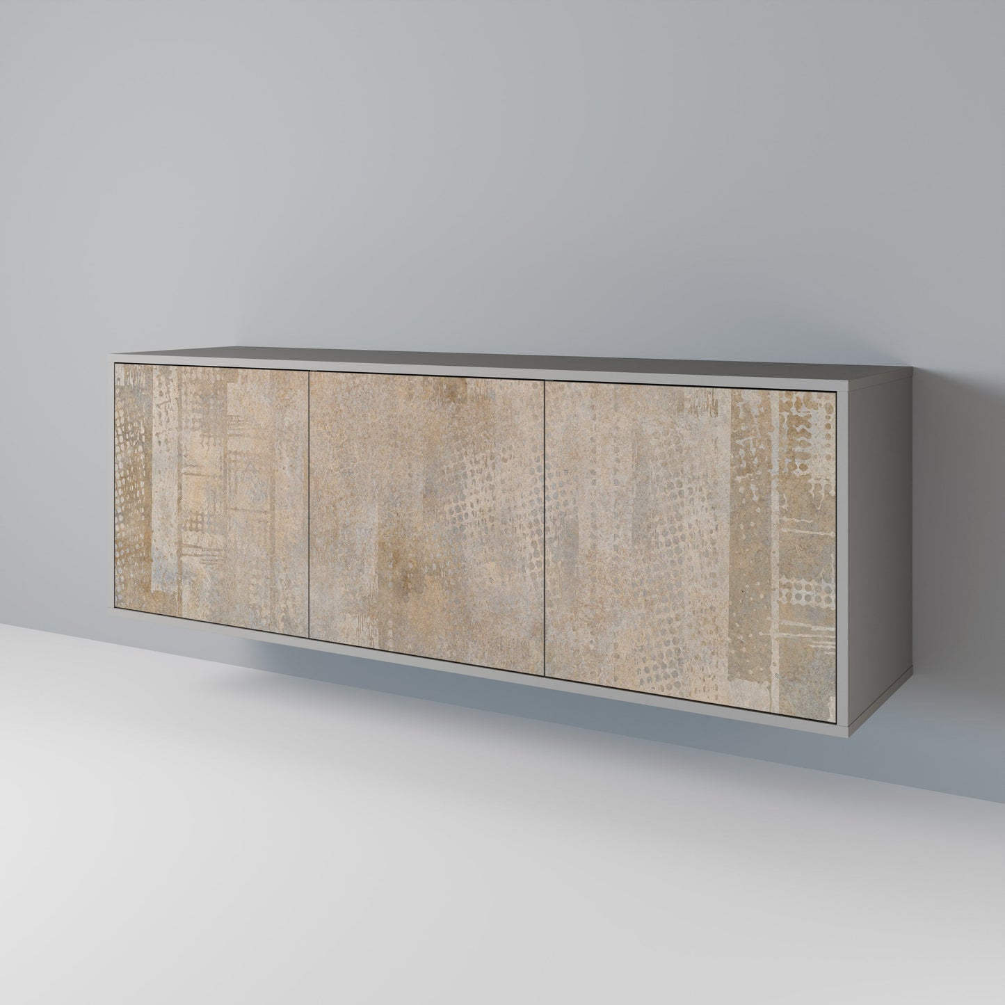 ERRORE SCHERMO Credenza a 3 ante in finitura grigia