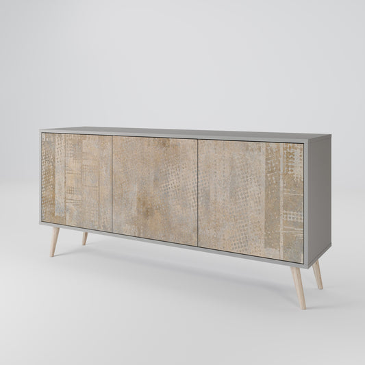 ERRORE SCHERMO Credenza a 3 ante in finitura grigia