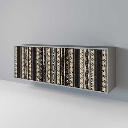 Credenza AZTEC a 3 ante in finitura grigia