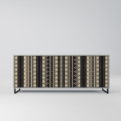 Credenza AZTEC a 3 ante in finitura grigia