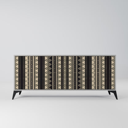 Credenza AZTEC a 3 ante in finitura grigia