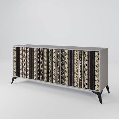 Credenza AZTEC a 3 ante in finitura grigia