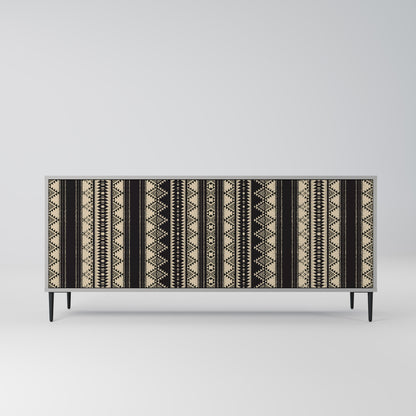 Credenza AZTEC a 3 ante in finitura grigia