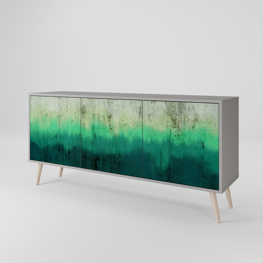 NORTHERN LIGHTS 3-Door Sideboard in Grey Finish